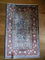 antiker Seiden Orient Teppich Wandteppich 100 cm x 62 cm