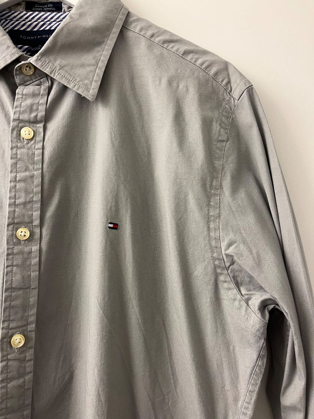 Tommy Hilfiger Hemden: Tommy Hilfiger Herrenhemd - Grösse M - grau - Hemd – Gebraucht aus Altdorf UR von Mini037 2