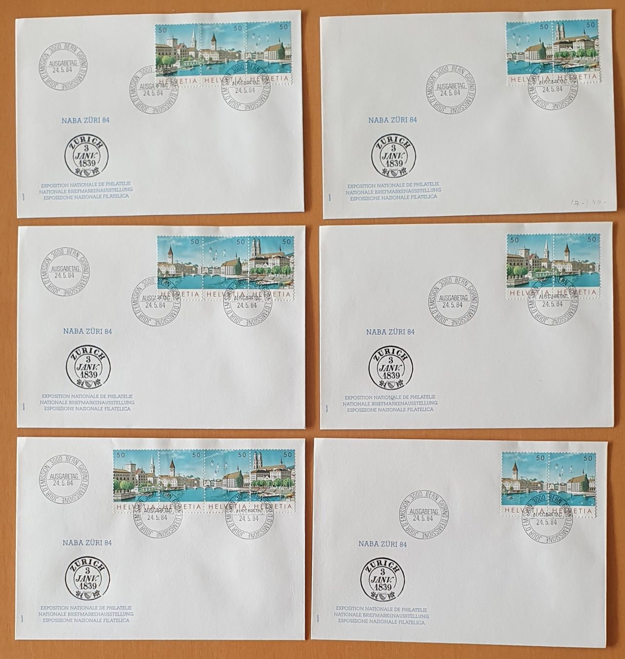 Tutti i francobolli: 5 Serien - FDC Zusammenhängend – Usato da Kreuzlingen venduto da Rschweiz1 5