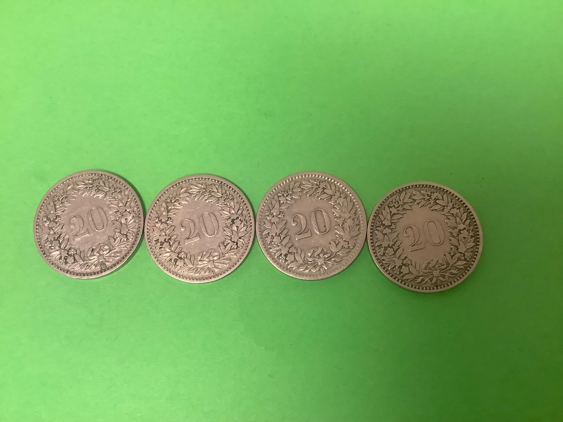 Tutti le monete: 20 Rappen / 1891, 1893, 1894, 1896 – Usato da Dübendorf venduto da Troll_88 1