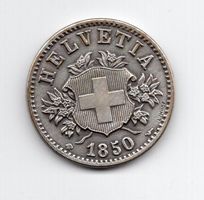 (1386) 20 Rappen 1850 gross, Imhof, Ø 32 mm