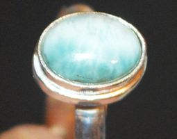 Ring L-9005 – Larimar Grössenverstellbar