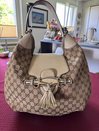 Sac Gucci authentique GG Canvas beige 