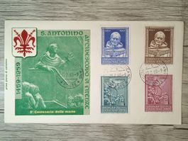 TR50 Enveloppe + Timbre Vatican 1960