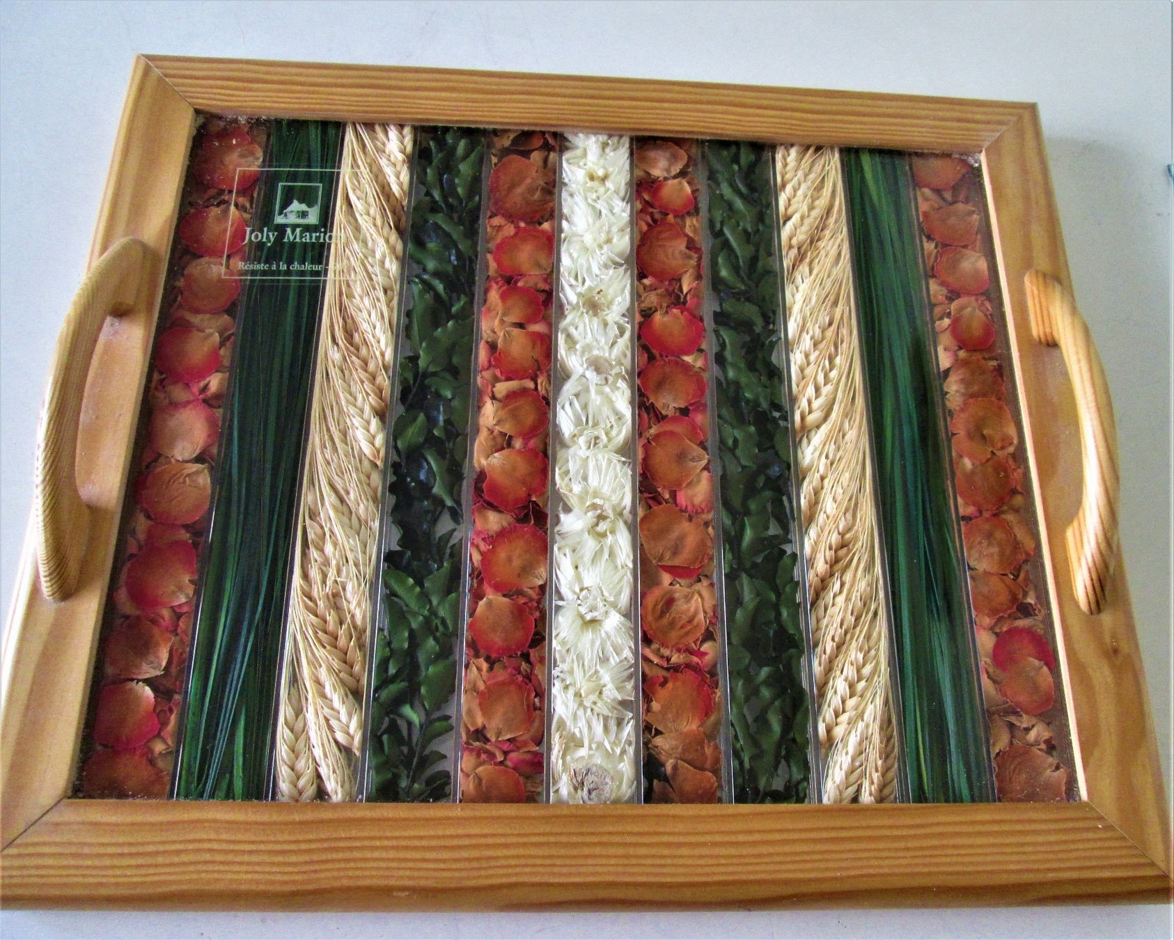 Piatti di portata: Tablett Joly Marion aus Holz und Plexiglas – Usato da Sementina venduto da babucia