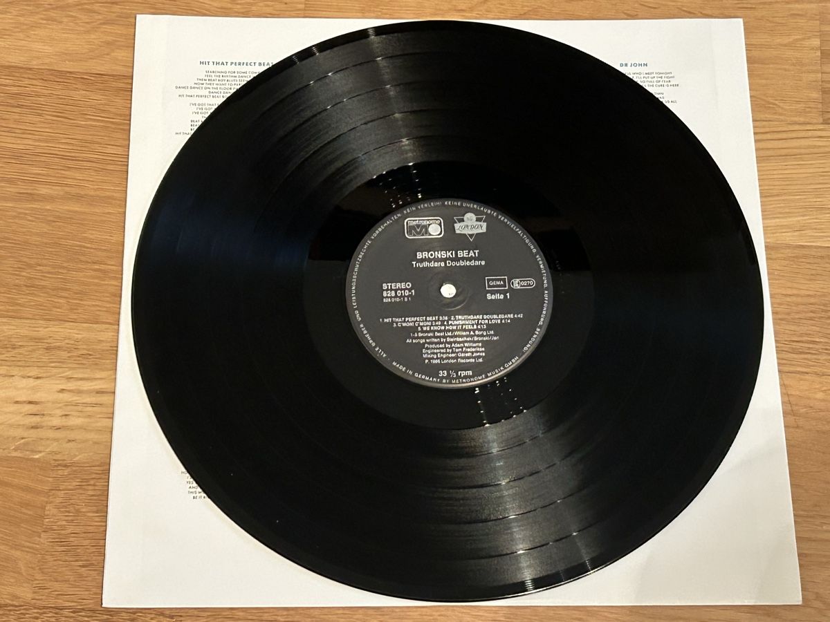 Dischi in vinile: Bronski Beat. 1986. Truthdare Dounledare – Usato da Faulensee venduto da Mizuno06 4
