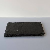 2 rechteckige Schiefer-Servierplatten  30 × 21 cm