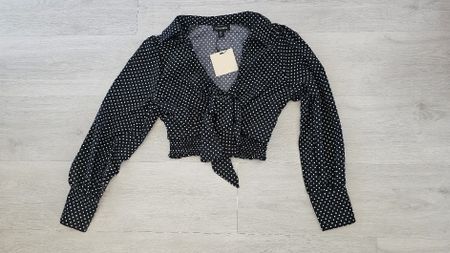 QED London Bluse, Schwarz/Weiss, Gr. M Neu mit Etikett!