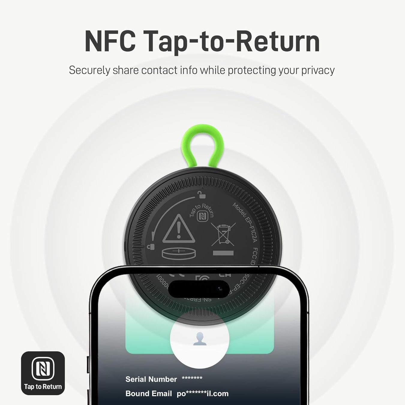 Portachiavi: Epicka Smart Tracker 2er-Set Apple Wo ist? IP67 Schwarz – Nuovo e nell'imballaggio originale da Suhr venduto da SchnapperCH 5