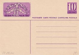 Bildpostkarte "Bern in Blumen 1937" (ungebraucht)