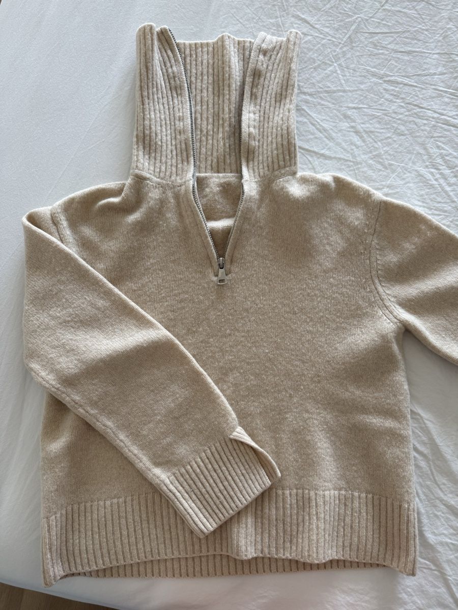 Pulls & Sweat-shirts: Pullover beige zipper neck size M good condition – D'occasion à Dübendorf par zhe_69pd 2