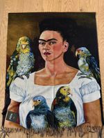 Neu Frida Kahlo Schal kuschelig weich Viskose und Cashmere