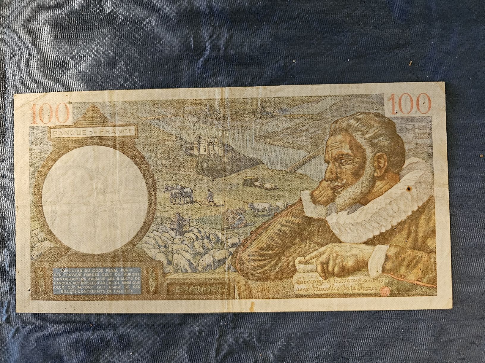 Banconote: France 100 fr. 1941 – Usato da Nidau venduto da Forellino 1