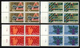 1972, Sonderpostmarken I, Viererblöcke **
