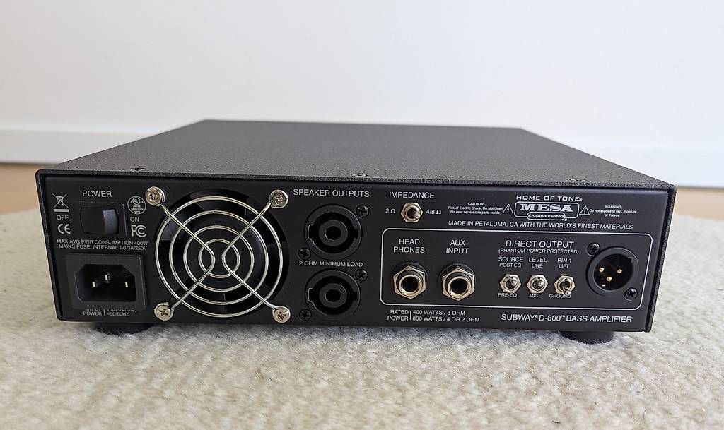 Mesa Boogie Amplificatori: Mesa Boogie Subway D-800 Bass Amp Head – Usato da Windisch venduto da Kookmeyer1 2
