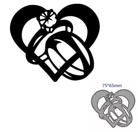 Schablonen: Neue Stanzschablone Hochzeit / Verlobung – Neu und originalverpackt aus Effretikon von wenuss