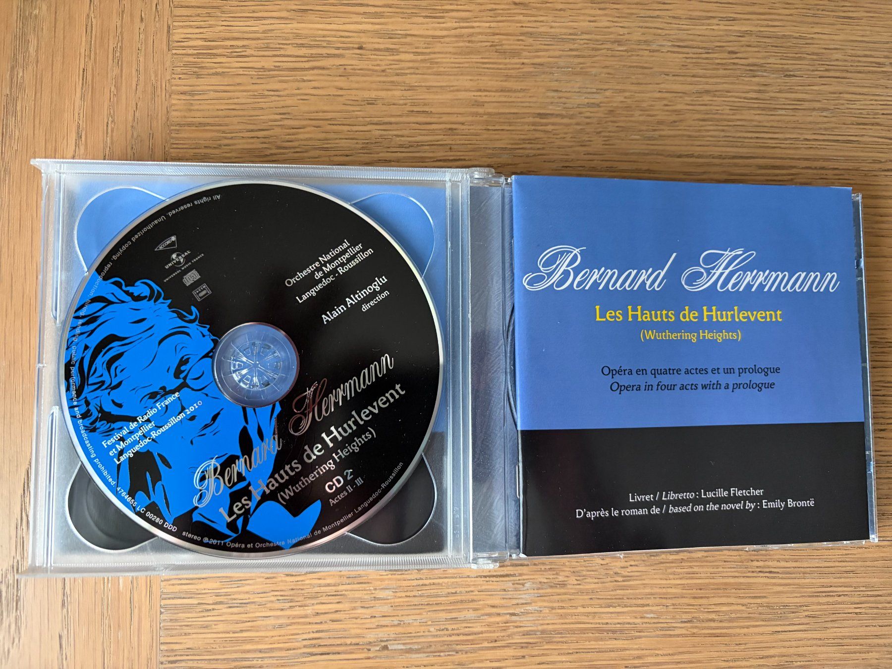 CD: 3 CD HAUTS DE HURLEVENT-WUTHERING HEIGHTS BERNARD HERRMANN – Usato da Geneve venduto da tigre69 2