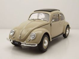 VW Käfer / Bretzelkäfer 1946-1953 beige     1:18 von Welly