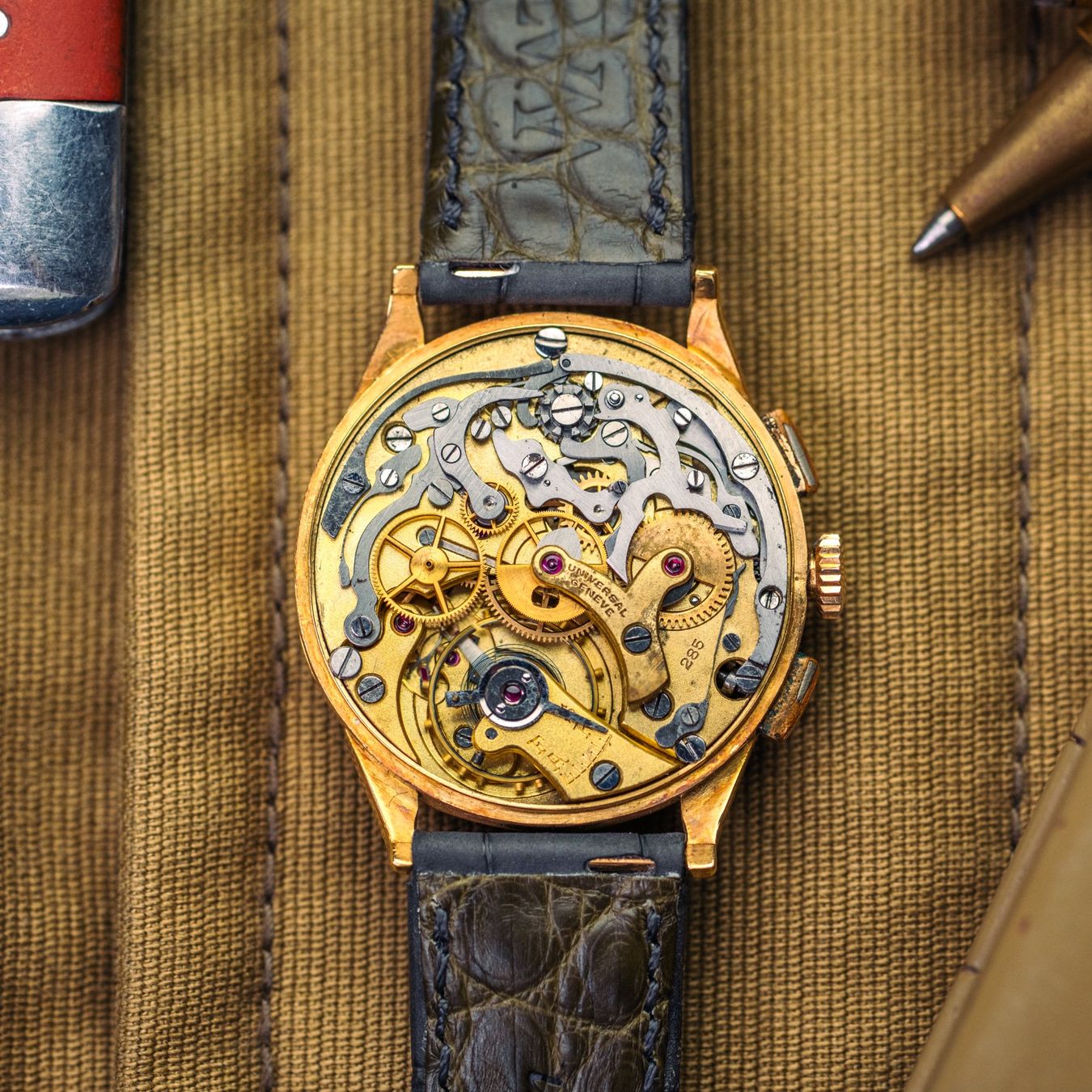 Universal Genève Orologi: Universal Genève Compur or jaune 18kt – Usato da Genève venduto da jon_wy77 5