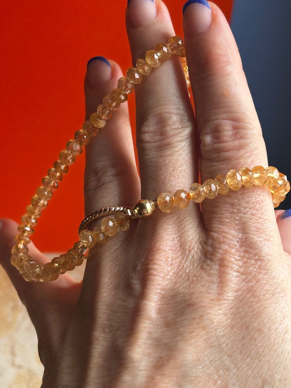 Catenine: Halskette TURMALIN orange Goldverschluss – Nuovo (secondo la descrizione) da Dittingen venduto da Bijoubelle 7