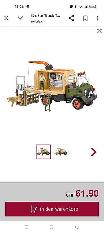 Jouets: Schleich Safari Truck – D'occasion à Küttigen par ACURA86 2