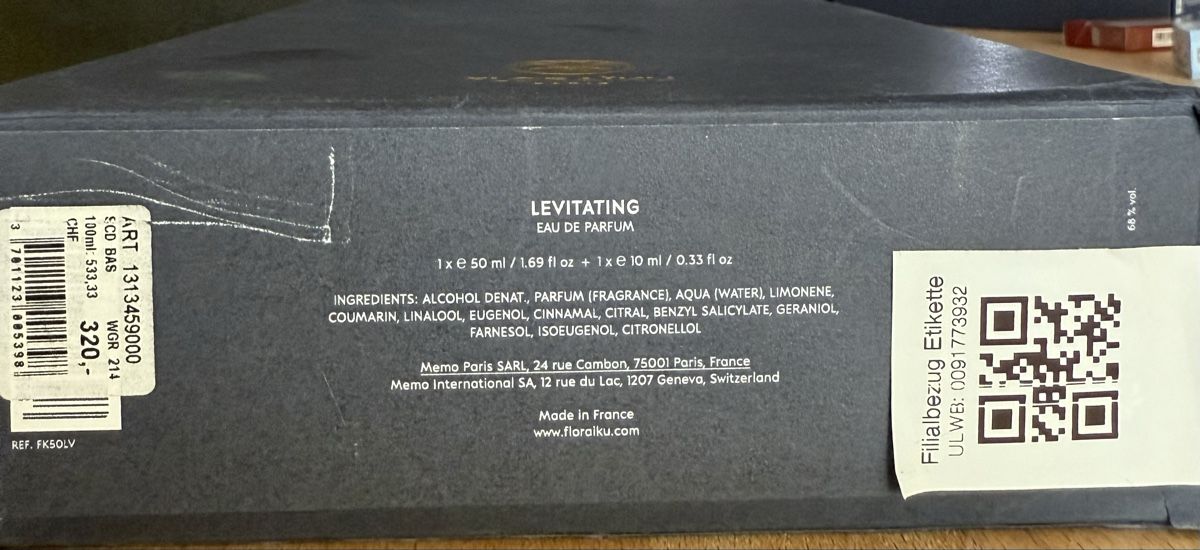 Parfum & Eau de Toilette: LEVITATING VON FLORAIKU – Neu (gemäss Beschreibung) aus Kölliken von deleina 7