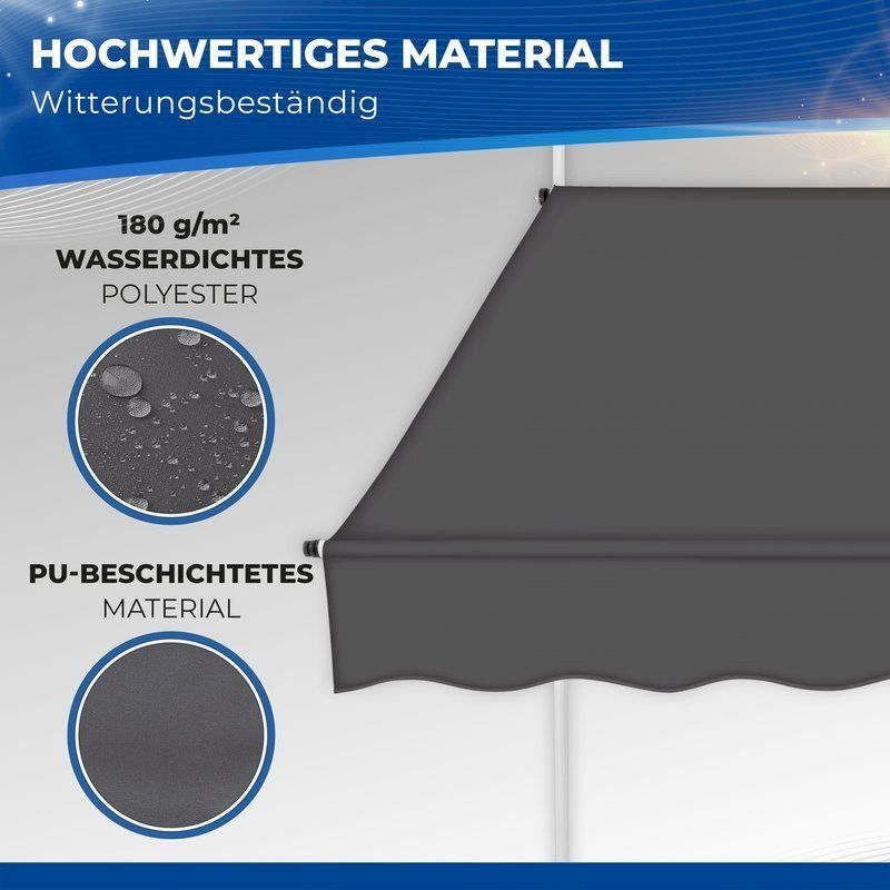 Markisen: tillvex Balkonmarkise 300 cm Anthrazit – Neu und originalverpackt aus Bottighofen von zaap 2