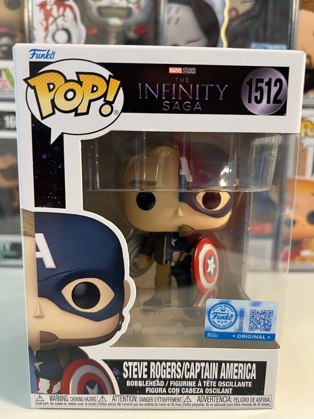 Funko Figuren: Funko POP! Marvel Infinity Saga Steve Rogers/Captain America – Neu und originalverpackt aus Le Mouret von perfectbijou