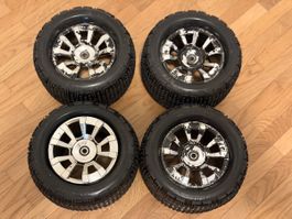 RC Felgen Reifen Set Kyosho MINT  4 Stk