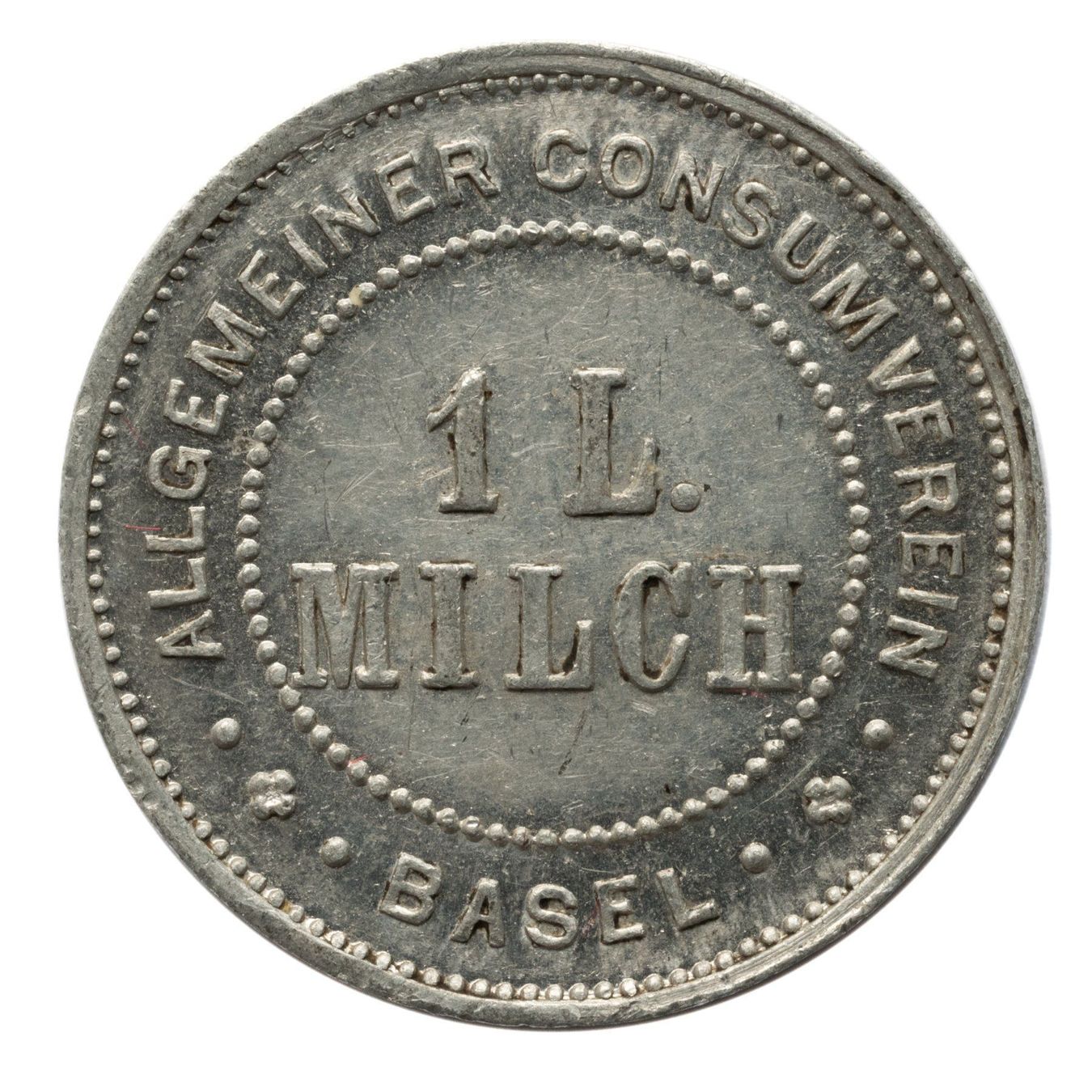 Medaglie: Milchmarke Basel 1 L. Milch – Usato da Rotkreuz venduto da Swiss-Coins