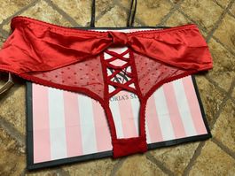 Mutandine Victoria's Secret nuove, rosse, tgS/M