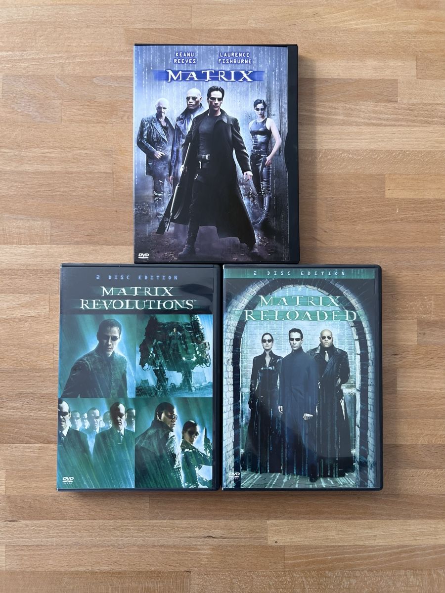 Tutti i DVDs: Matrix DVD Trilogie Teil 1 bis 3 – Usato da Steffisburg venduto da lovelyunique