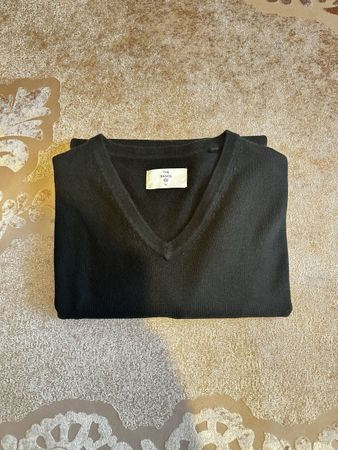 Schwarzer BA&SH Pullover mit V-Ausschnitt, Grösse L