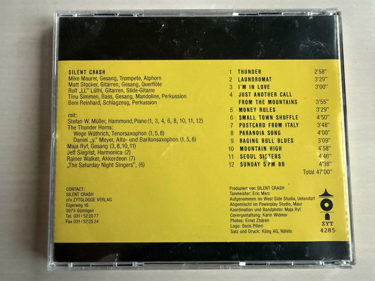 CD: Silent Crash Thunder CD – Usato da Oberried Brienz venduto da Chyara 1