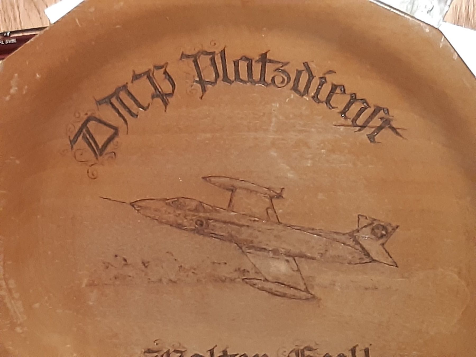 Ansichtskarten: Holzteller P-16 Schweizer Fliegertruppen – Gebraucht aus Giffers von attila07 1