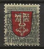 PRO JUVENTUTE 1919 7 1/2 Rp. Wappen Nidwalden