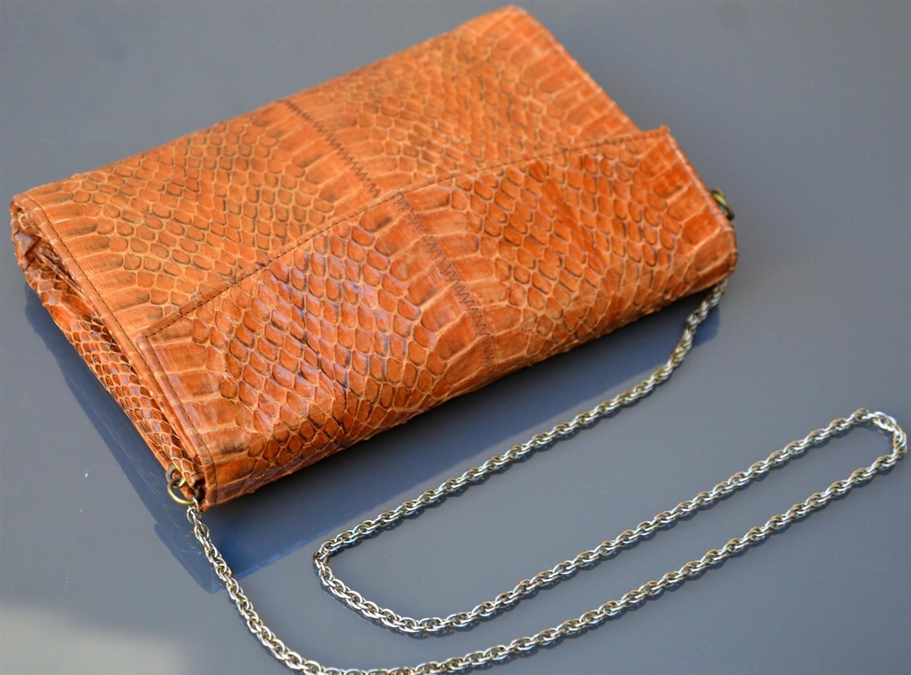 Taschen für Damen: Sac cuir de serpent Tasche Schlangenlede – Gebraucht aus Collonges von Auganien 5