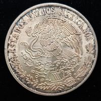 Mexiko 100 Pesos 27,9gr. 720/1000 Silber 1977, mit Patina