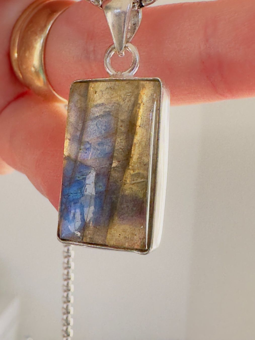 Catenine: Labradorite necklace – Nuovo e nell'imballaggio originale da Genève venduto da AGBERG 2