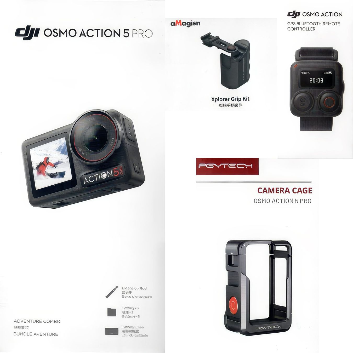 DJI Action Cam: DJI Osmo Action 5 Pro Adventure Combo – Gebraucht aus Allschwil von Jakscha