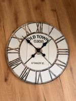 Wanduhr Old Town Clocks Landhausstil Weiss 60cm