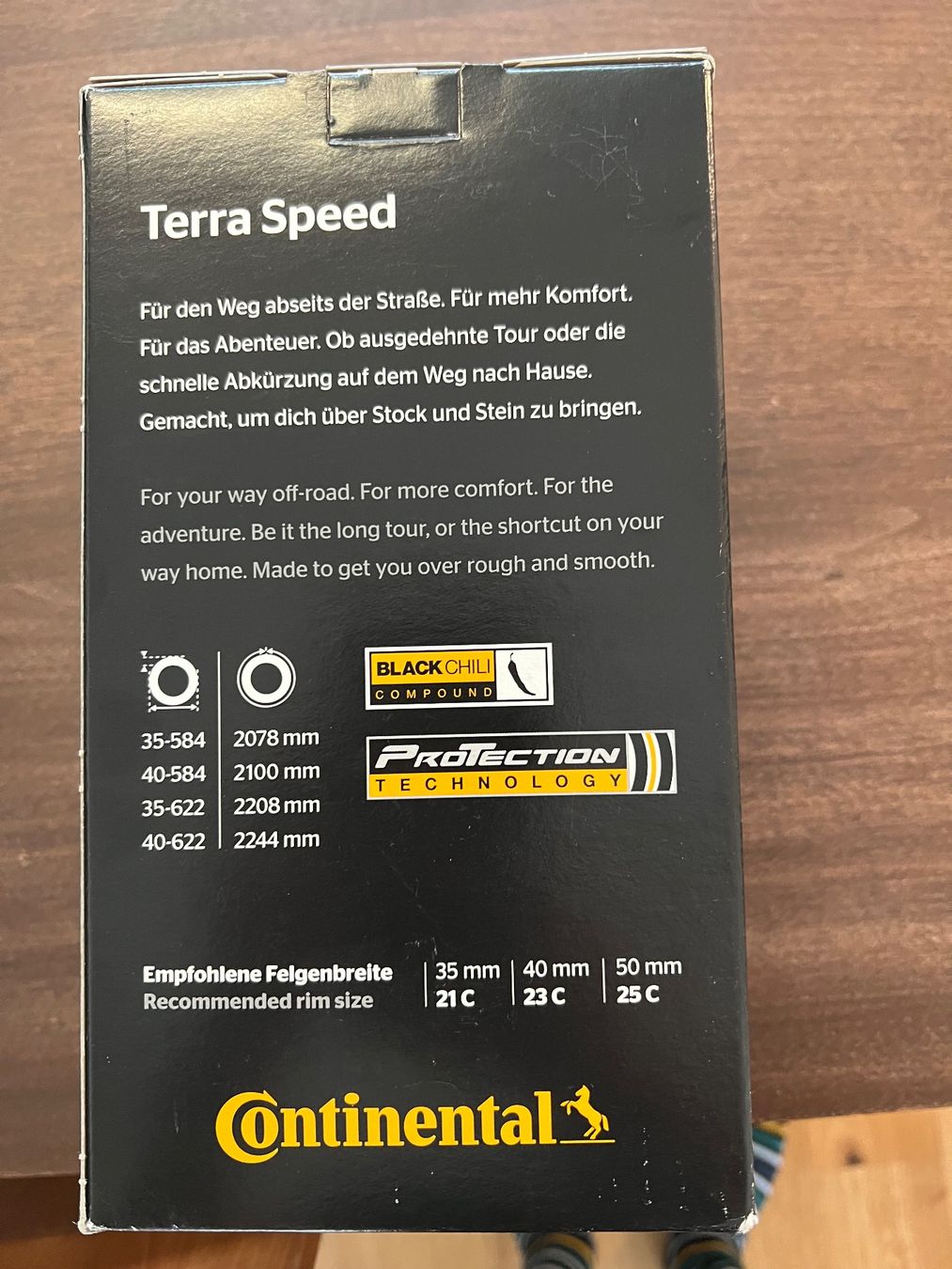 Continental Pneus & Kompletträder: Continental Terra Speed ProTection TR 700 x 40C – Neu und originalverpackt aus Roggwil BE von and_sl26 2