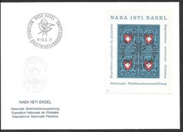 Block W45 Sonderbrief S. 764 Basel 4.-13.6.1971