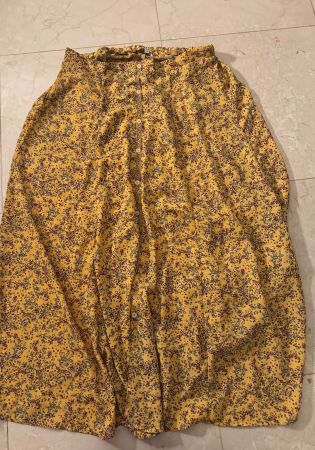Floral Yellow Summer Skirt
