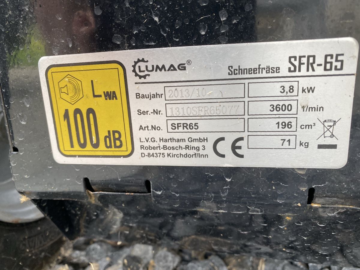 Sgombero neve: Schneeräumgerät Lumas SFR-65 196ccm / 24" guter Zustand – Usato da Jona venduto da andres57 2