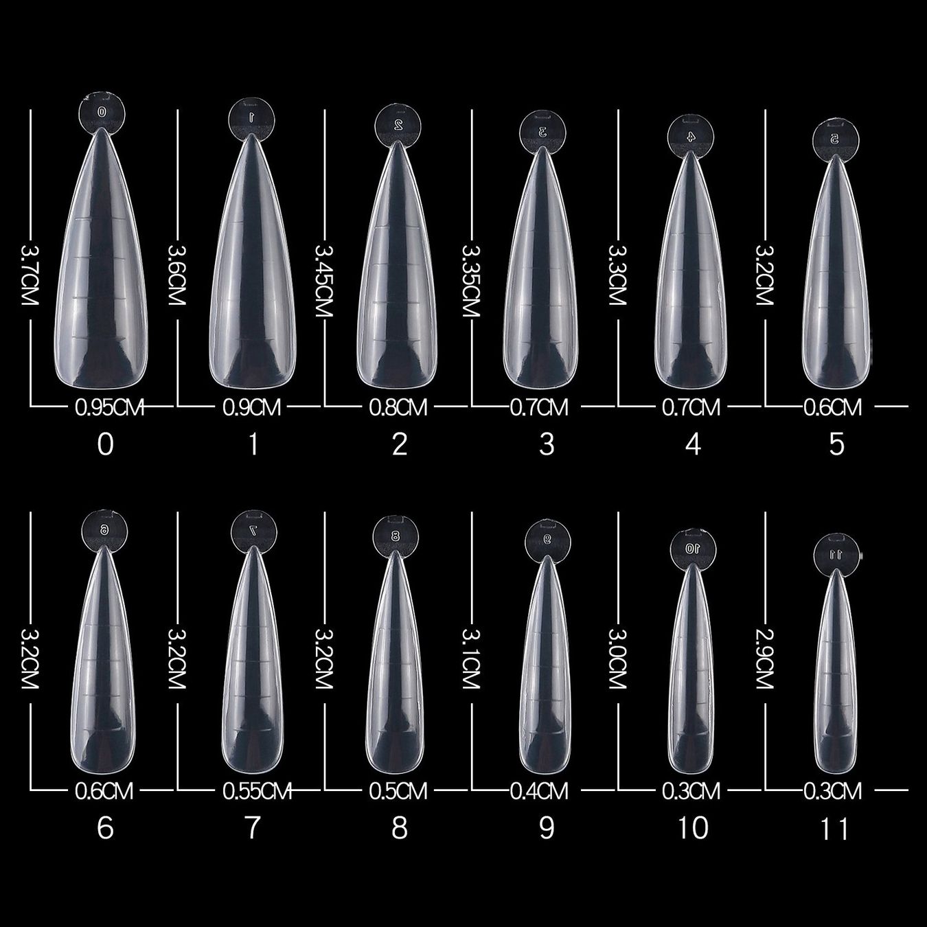 Unghie finte: Nail Dual Tips Stiletto – Nuovo e nell'imballaggio originale da Riffenmatt venduto da Nail_Art_Outlet 2