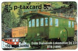 Taxcard KF-356 Drehstrom Lokomotive BTB (1899) 700 Ex ungebr