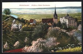 Walzenhausen, Kirche und Hotel Rheinkulm