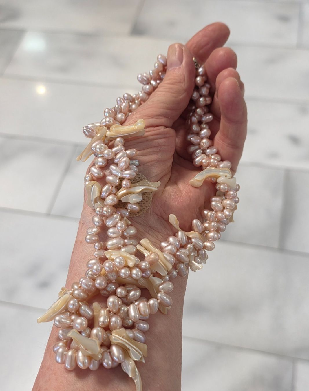 Ketten: Mehrreihige Perlenkette lila – Neu (gemäss Beschreibung) aus Zürich von adriben 7
