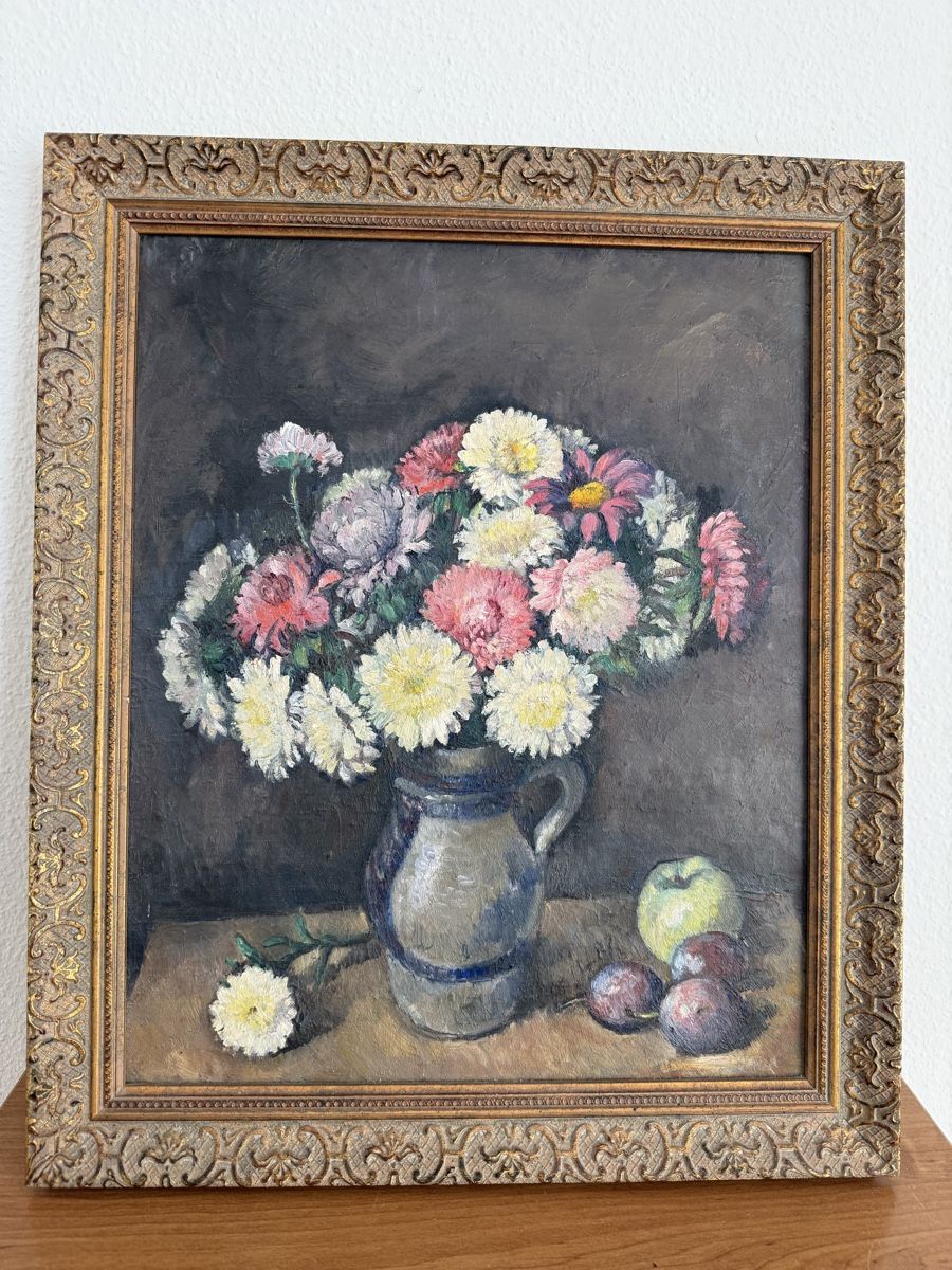 Dipinti: Ölgemälde, Stillleben Blumen, Früchte  – Usato da Villmergen venduto da astor010 4
